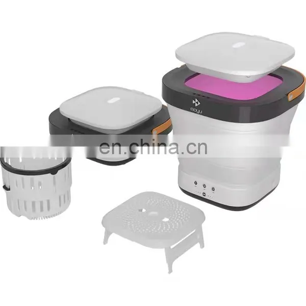 XPB08-F2G Portable 3 in 1 Mini Folding Washing Machine With Spin Drying and Disinfecting UV Sterilization Washer