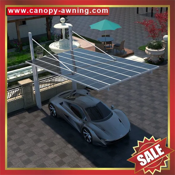 Outdoor Aluminum Polycarbonate Parking Car Canopy Awning Garage Carport Shelter for the Backyard photo-2
