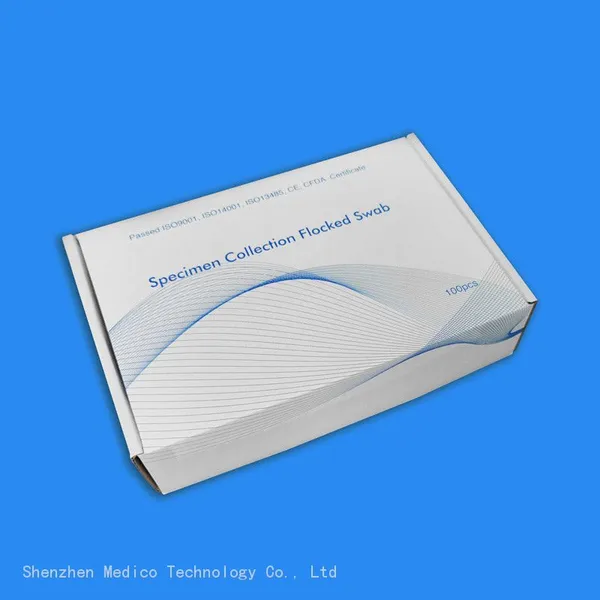 Disposable Medical Sterile Nylon Flocked Specimens Collection Throat Swab With 2 Breakpoint photo-5