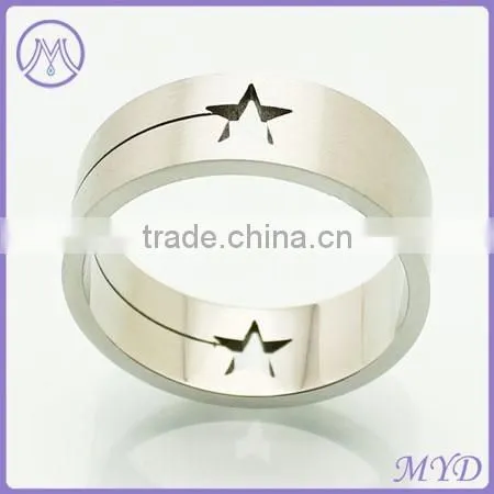 Holiday Christmas Jewelry Gift Stud Spots Design Stainless Steel Ring Band photo-6