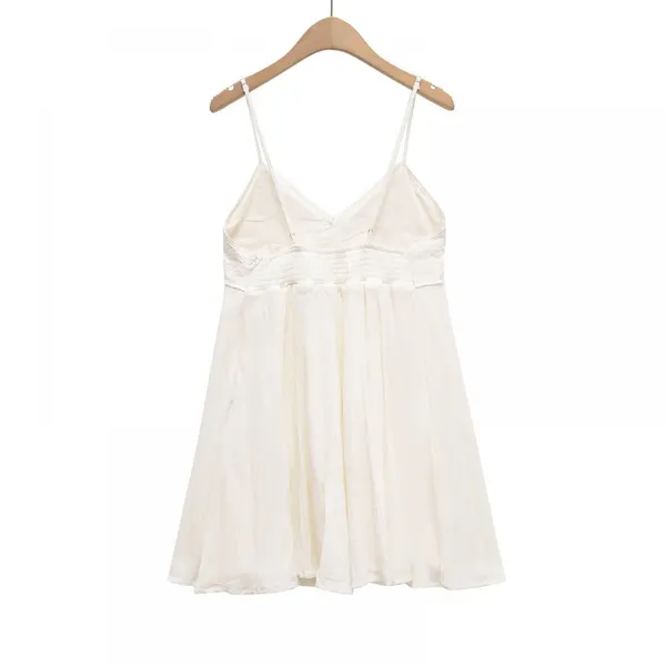2025 Summer New European and American French Sweet and Sexy Suspender Backless Dress photo-3