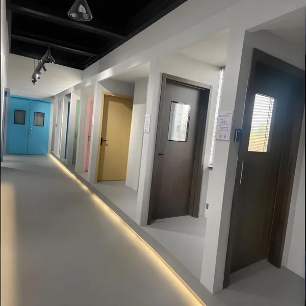 Modern Designed Automatic Hermetic Door for Hospital Operating Theatre Commercial Medical Air Tight Door With Finished Surface photo-5