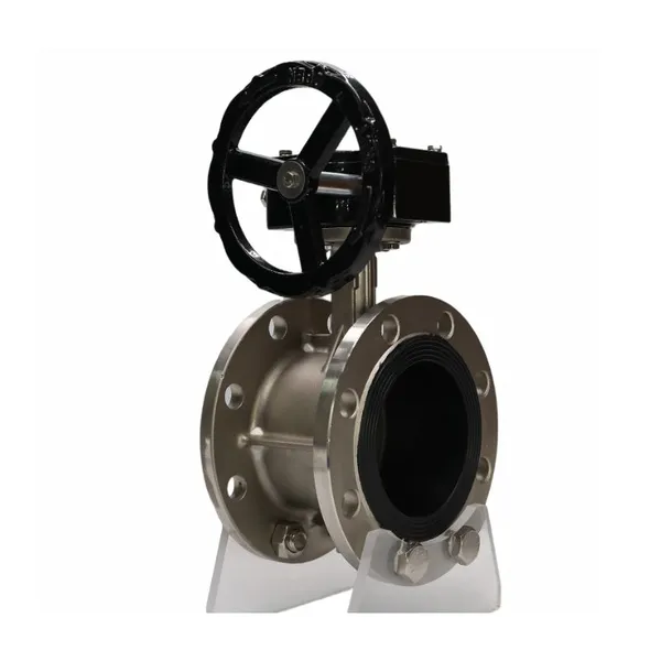 Manufacturer Direct Sales Stainless Steel Turbine Butterfly Valve Flange Type Soft Seal Butterfly Valve photo-4