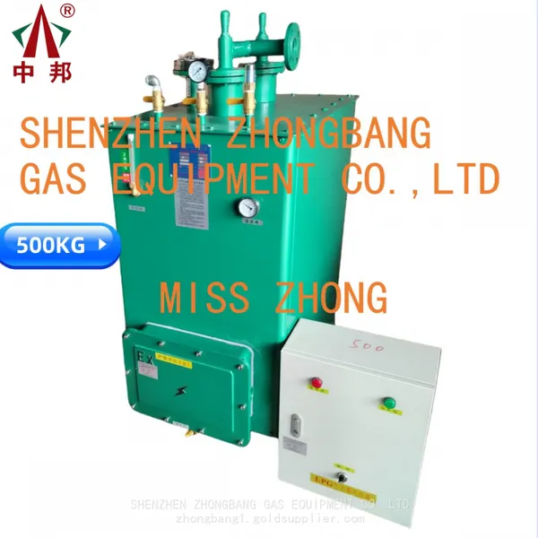 ZHONGBANG 500KG/H Square floor-standing type LPG vaporizer ，Boiler specific