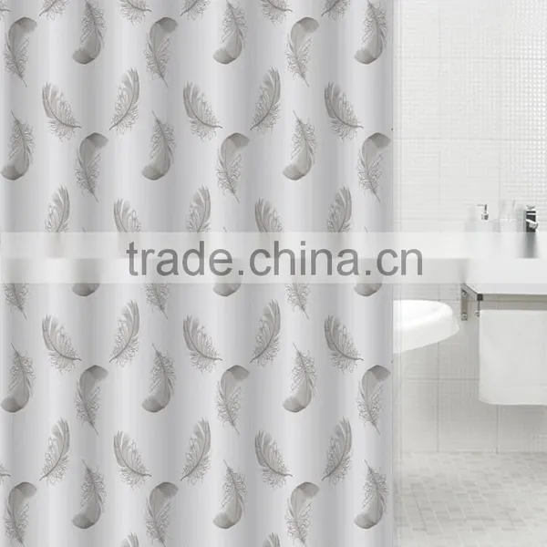 Polyester Chinese Knot Printed Waterproof Shower Curtain for Hotel Family photo-6