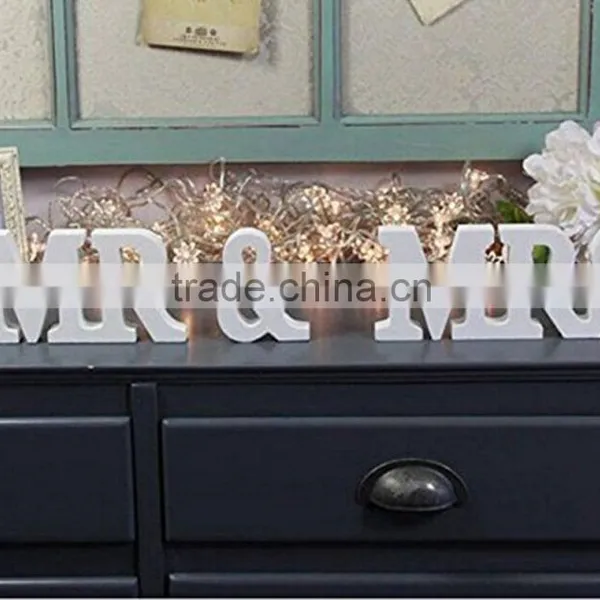 MR & MRS Wooden Letters Wedding Decoration photo-3