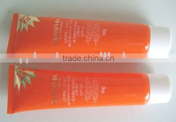 Silkscreen Tube for Sunblock Cream