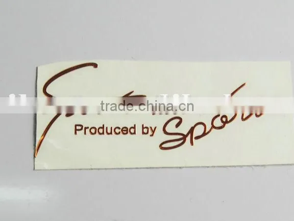 Electroform Nameplate