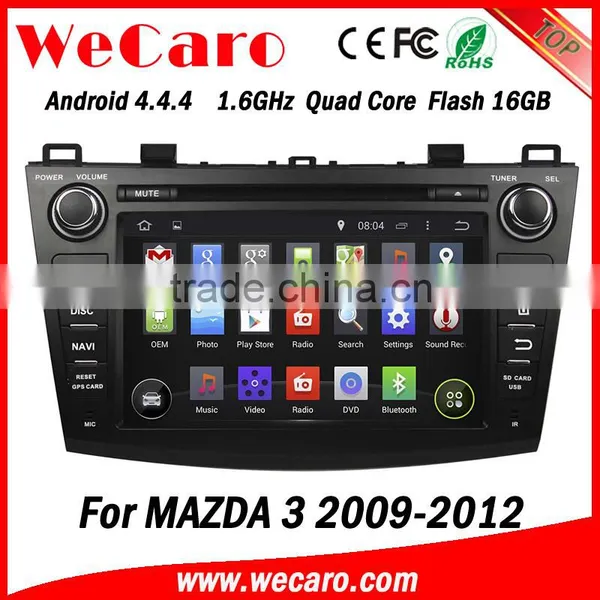 Wecaro in Dash Touch Screen Android 4.4.4 Car Radio Gps Dvd Player for Mazda 3 Factory Gps Navigation System 2009 2010 2011 2012 photo-2