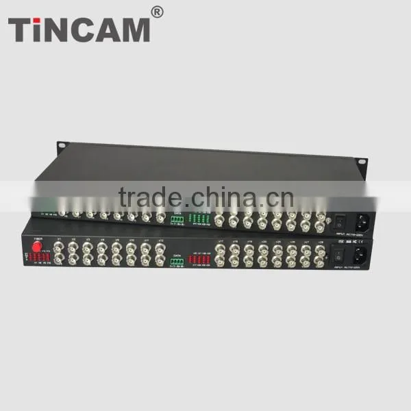 32-Ch CCTV Video Over Fiber Converter FC 120KM