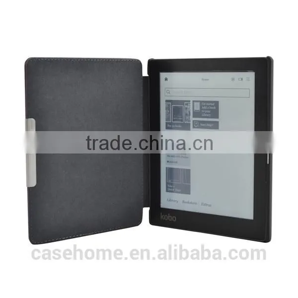 Book Style e Reader Cover Folio Leather Case for Kobo Aura 6 Inch e Reader photo-2