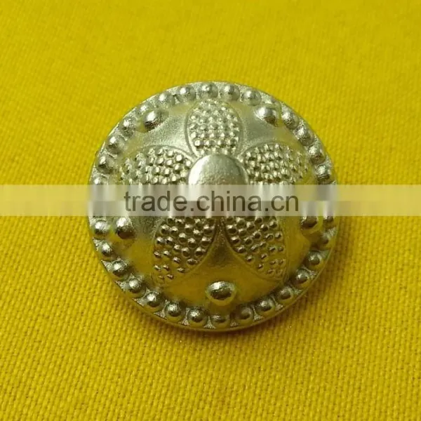 18mm Dome Shape Fancy Metal Shank Button For Ladies Wear -- MJ2382 photo-4