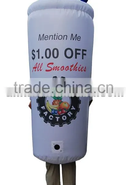 Advertising Drink Bottle Type Inflatable Moving Mascot Costume Supplier's Choice photo-2