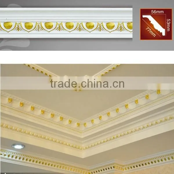 Interir Decoration PU Carving Cornice Moulding