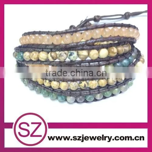 Fashion Jewelry 2015 New Products Leather Bracelet Wholesale Guangzhou photo-4