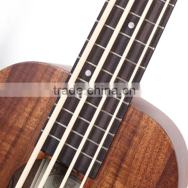 30inch Koa Body Electric Ukulele Bass,4 Strings 30" Hawaii Bass With Aquila Strings photo-4