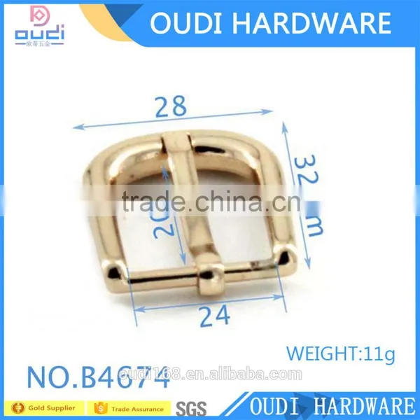 Custom Light Gold Metal Hardware Belt Accessories Pin Buckles photo-3
