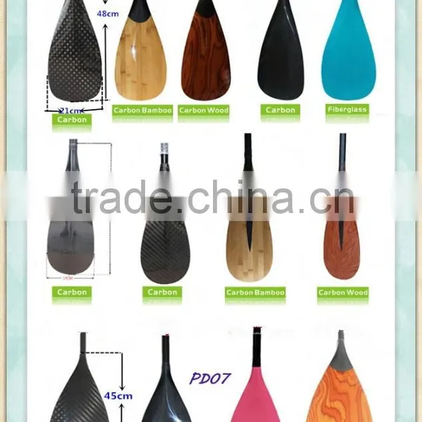Custom Carbon Fiber Paddle, Bamboo Carbon Fiber Kayak Paddle photo-3