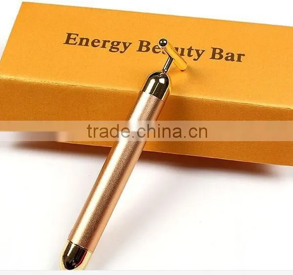 Home Use Handle 24K Gold Energy Beauty Bar Facial Lifting Massager Beauty Equipment photo-3