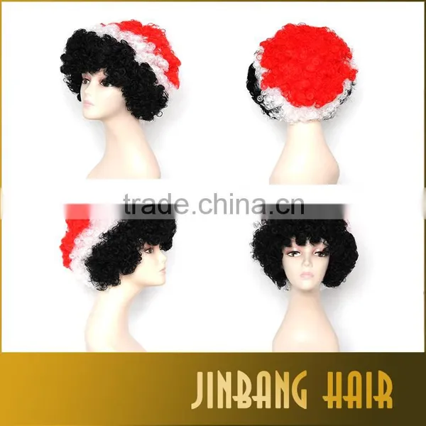 2016 Hot Selling Cospaly Wig Olympics Football Fans Cheering Wig All Country Flag Wigs photo-3
