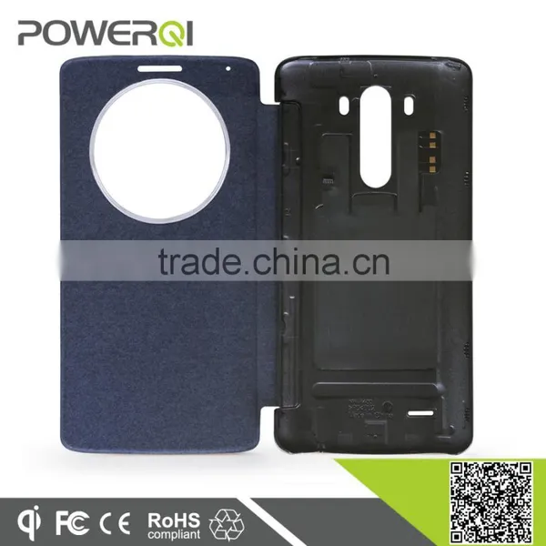2016 New Design Wireless Phone Case Leather Phone Case qi Wireless Charger Receiver for LG G3 Stylus photo-2
