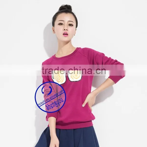 Made in China Womens Crewneck Custom Printed Sweatshirt photo-2