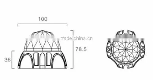 DMX 512 IP65 Direct View LED Pixel Light for Outdoor,facade,land Scape photo-2