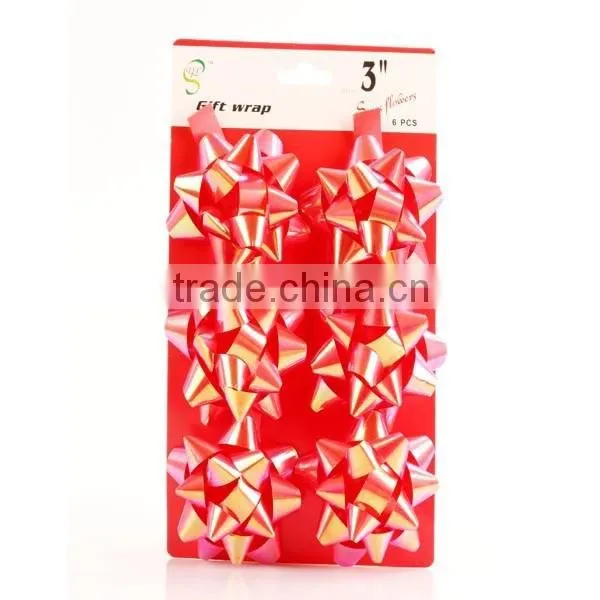 Mini Christmas Gift Bows Factory Distribution of Star Fabric Bow Print photo-3
