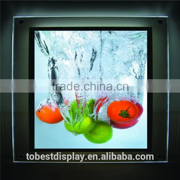 Advertisement Acrylic Led Photo Frame Light Box Cosmetic Picture Frame photo-4