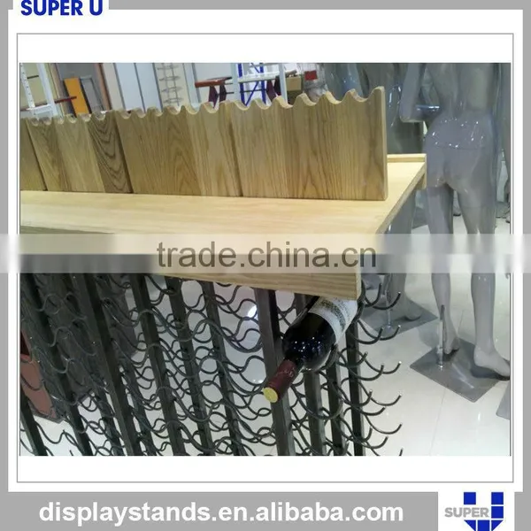 Factory Price Customized Metal Wire Bottle Display Rack For Wine Store photo-6