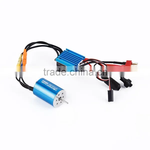 2435 4800KV 4P Sensorless BL Motor with 25A Brushless ESC for 1/16 RC Car