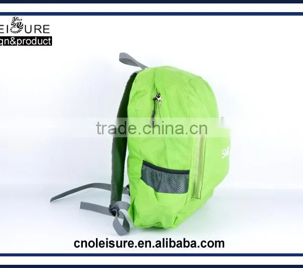 2016 Latest Arrival Design Promational Foldable Backpack Cheap Fold Bag Fold up Backpack Sport Hiking Camping College School Bag photo-6