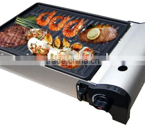 Portable Gas BBQ Grill With Aluminum-alloy Body for Camping Use photo-2