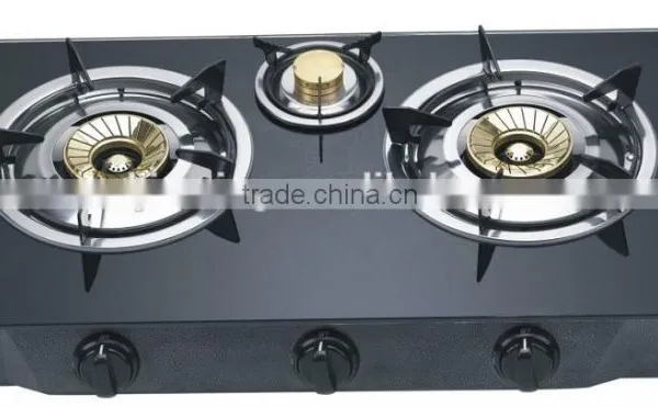 High Quality Built-in Table Glass Gas Stove 3 Burner