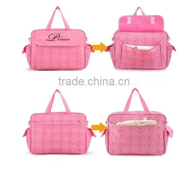 Multifunctional Mommy Bag Baby Diaper Mummy Changing Bag Waterproof Nappy Bag photo-2