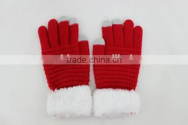 Winter Warm Touchscreen Glove With Three Conductive Fingertips for Smart Phone photo-2