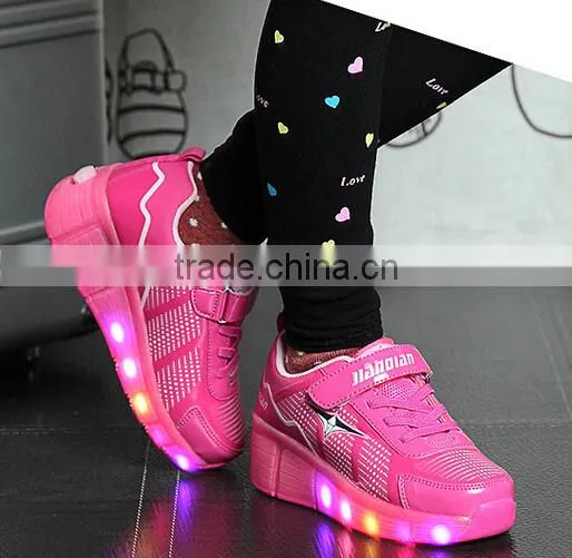 Christmas Kid Youth Girl Boy LED Wheels Roller Shoes Skates Sneakers Quality Choice Most Popular photo-4