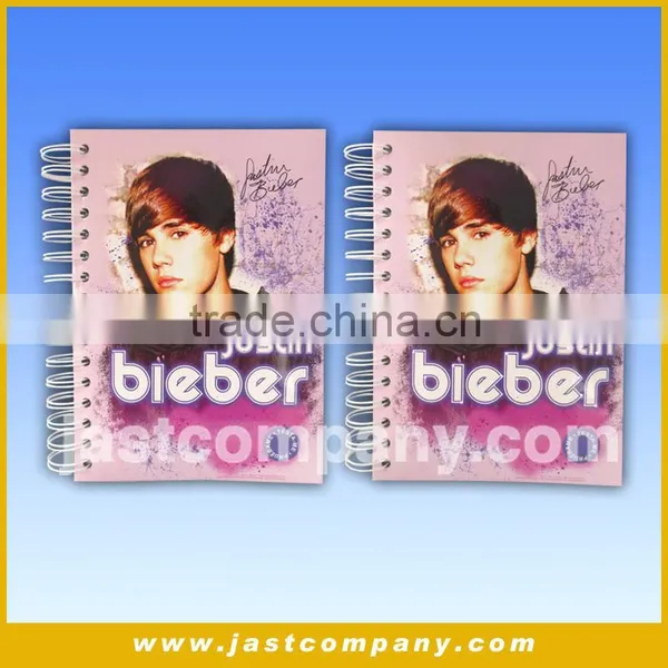 Justin Bieber Notebook Printing, Music And Light Recycled Note photo-3