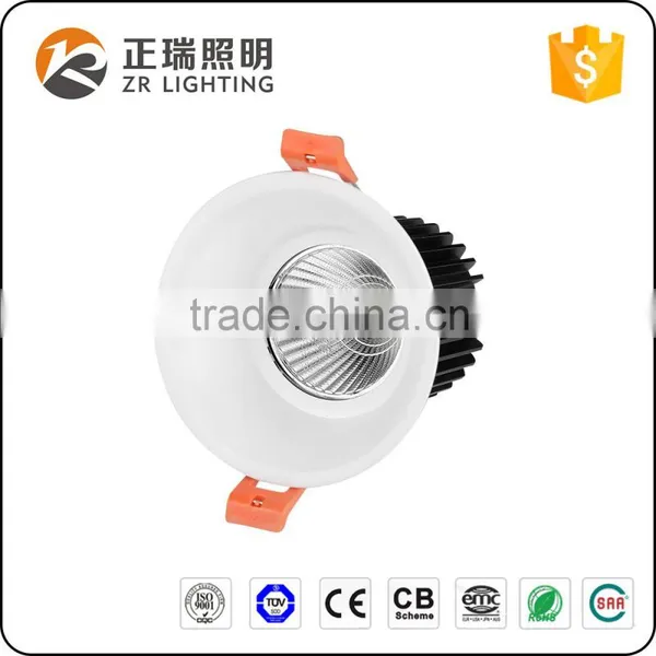 Die-casting Aluminum Alloy Body Trimless CRI 85 12W LED COB Spotlight