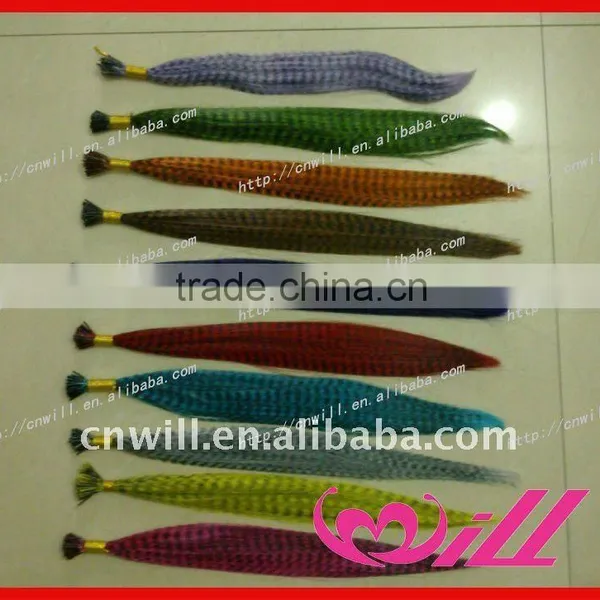 Wholesale Synthetic Grizzly Hair Feathers Feather Hair Extensions photo-2