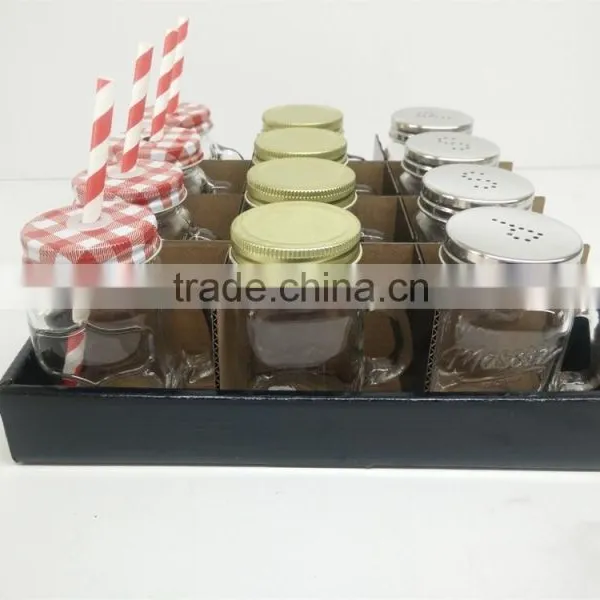 Glass Jar With Handle & S/s Cover