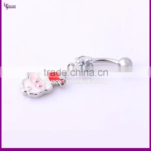 Surgical Steel Lovey Santa Claus Belly Chain Piercing photo-2