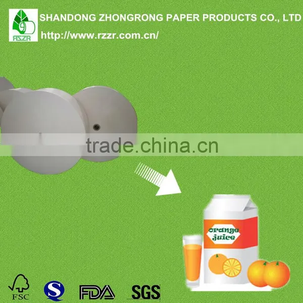 Fresh Juice Box Packaging Paper With pe Coated Paper