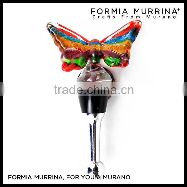Murano Glass Wine Charms Glass Wine Accessories Wine Stoppers for Wedding Deco photo-4