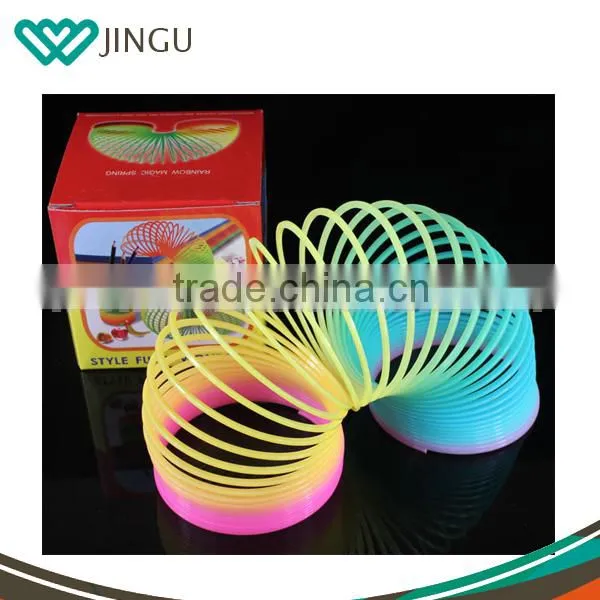 High Quality Plastic Colorful Slinky Spring Toys for Sale