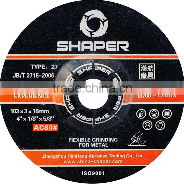 Chinese Resin Boned Flexible Steel Grinding Abrasive Wheels