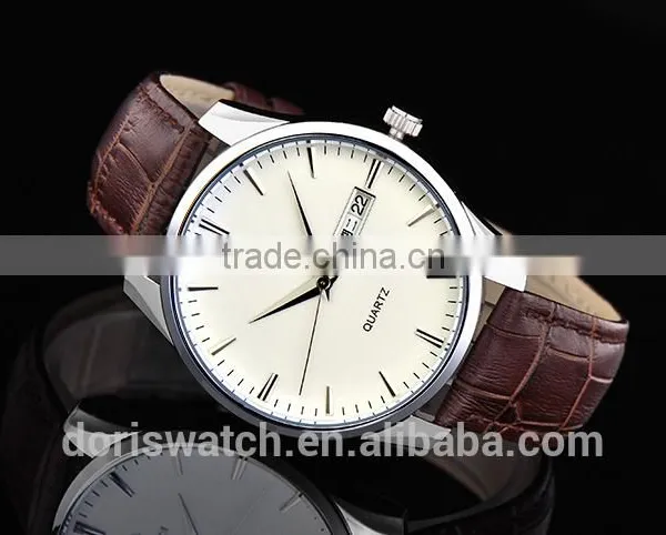 Luxury New Arrival Factory Price Business Men Leather Watch photo-4