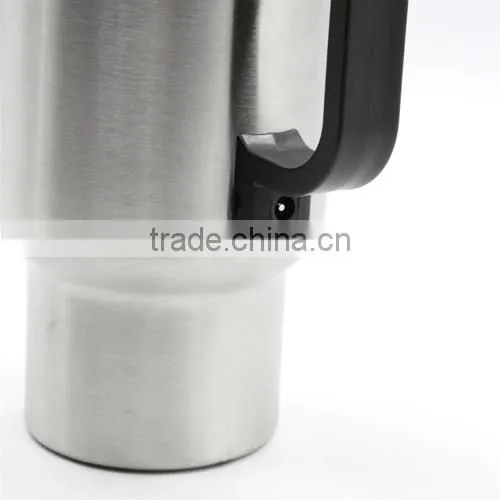 12V 450ml Stainless Steel Car Heated Cup Electronic Thermal Travel Mug Insulation Silver photo-6