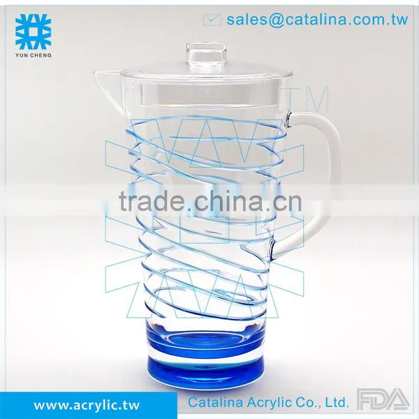 Clear Acrylic 2.47L Plastic Water Bottle Pitcher photo-3