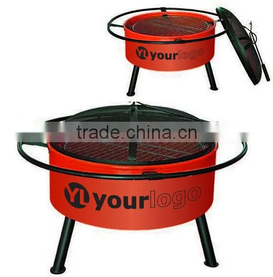 Cold Rolled Steel Metal Type Round Fire Pits With Cover photo-5
